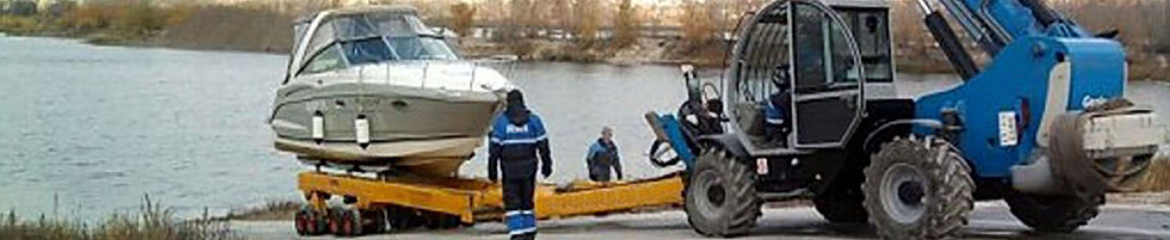 Спуск – подъём яхт, катеров, мотолодок, гидроциклов с транспортировкой по городу